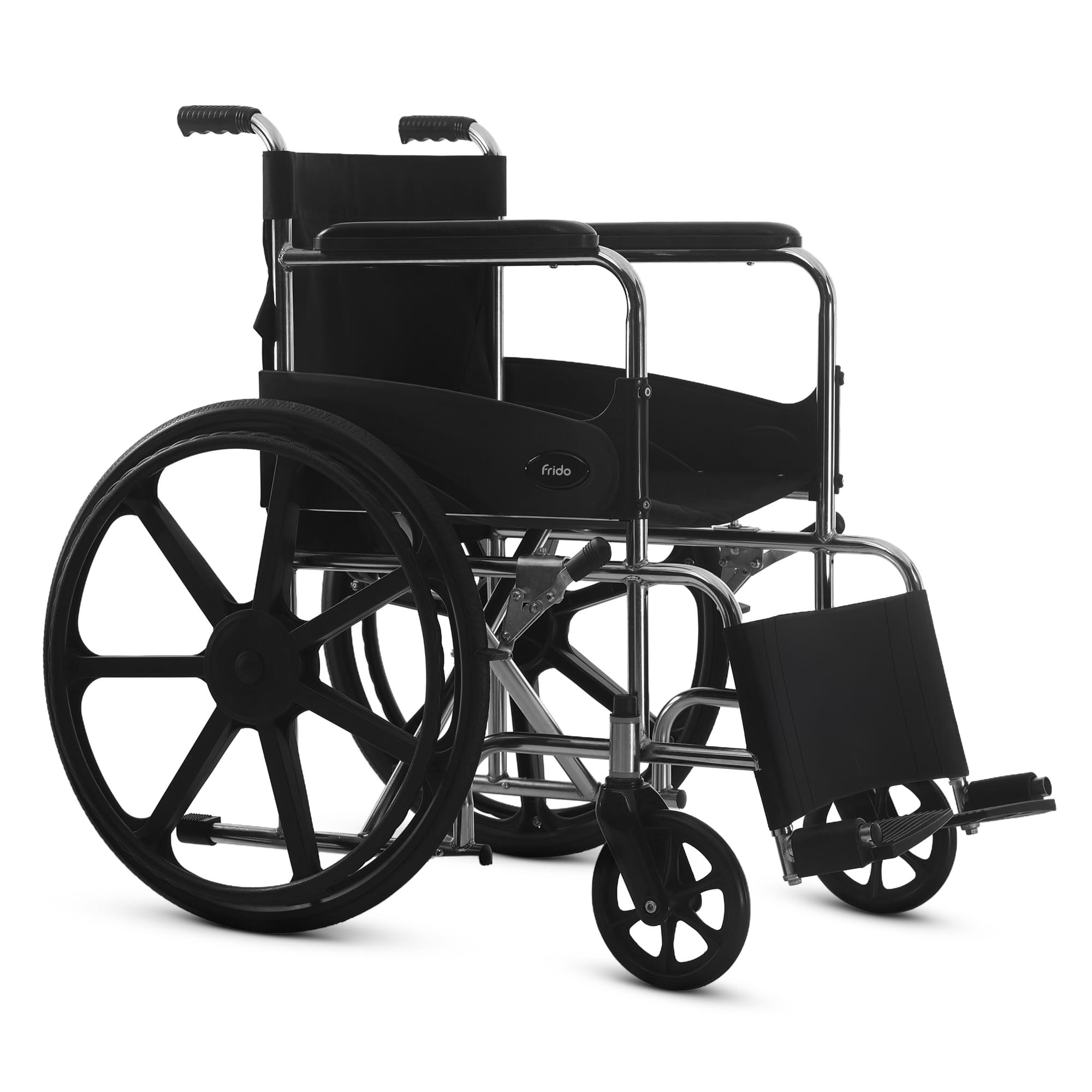 Arcatron FSS100 | Foldable Wheelchair Chrome Plated