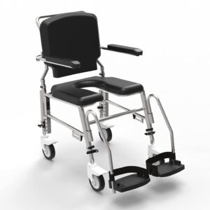 Prime SAS100 | Attendant Propelled Shower Commode Wheelchair (Wide)