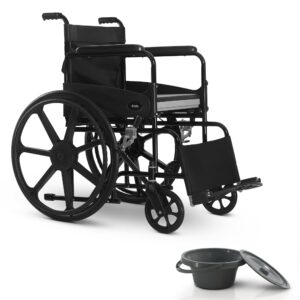 Frido 2 in 1 Foldable Wheelchair for Regular and Commode Use(FSC101)